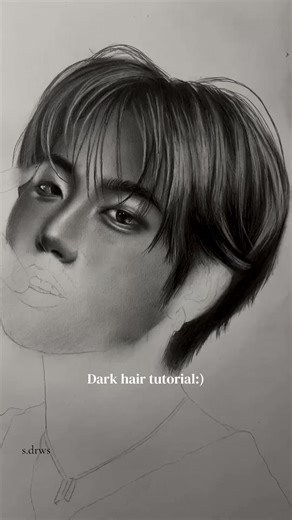 Stray Kids Dark Hair Drawing Tutorial