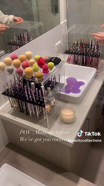 VC Makeup Brush Beauty Blender Drying Stand - Large Size