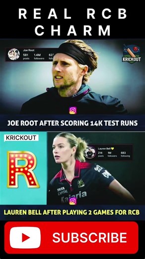 Joe Root vs Lauren Bell 😱 Runs vs Followers | Cricket Reality #youtubeshorts #ipl #cricket #rcb