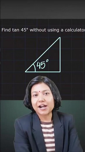 Find tan 45° Without a Calculator! #shorts