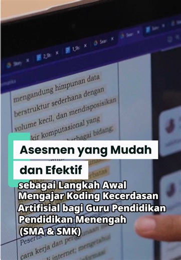 Halo #sahabatdikmendiksus .. . Video ini menekankan pentingnya asesmen awal untuk mengajar Koding dan Kecerdasan Artifisial (KKA). Guru perlu menganalisis capaian pembelajaran Koding dan Kecerdasan Artifisial, melakukan asesmen dialog dan survei, lalu memetakan hasilnya. Dengan memandu program matrikulasi kolaboratif bersama guru lain, memastikan murid siap mengikuti pembelajaran. Kunci sukses: kenali murid, komunikasi suportif, dan kolaborasi, untuk pembelajaran yang Berkesadaran, bermakna, dan