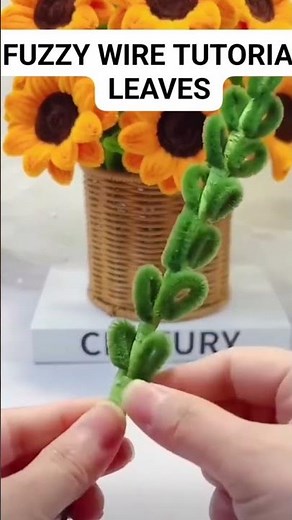 How to make Leaves Using Pipecleaner Or Fuzzy Wire | Tutorial | DIY