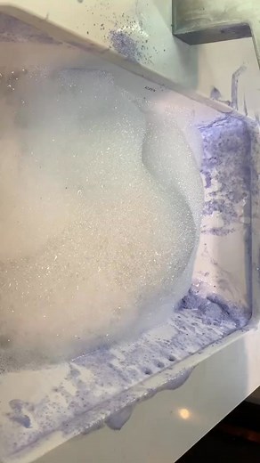 RINSING LAUNDRY PASTE 🧺💖 this is already up on YouTube. #asmr #foryou #oddlysatisfying #CleanTok #viral #spongesqueezing #spongeasmr#650 | ASMR By Me