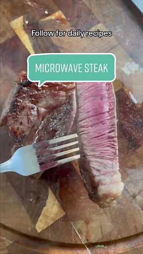 Your friends and family will love this microwave steak recipe #steak #steaktiktok #perfectsteak