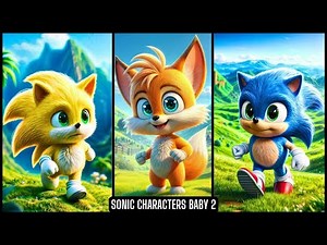 Sonic The Hedgehog All Characters as BABY (Part 2)