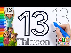 Where is the number 13 hidden? | Count the stars | Customized number kindergarten for kids