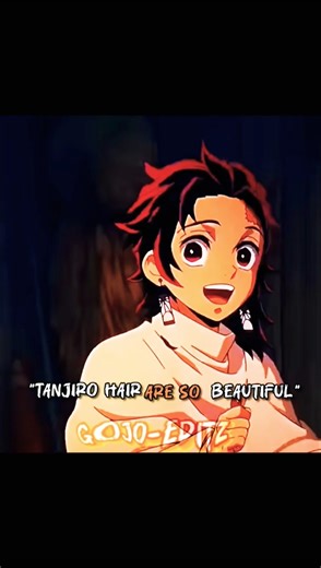 Tanjiro hair 😈 #ciddubbing #gojo