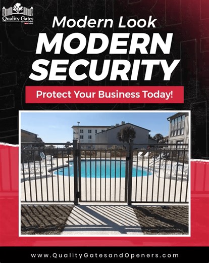 Give your property the upgrade it deserves with a new commercial gate that blends strength, style, and smart security. From design to installation, Quality Gates delivers protection that looks as good as it performs. 💻 https://QualityGatesAndOpeners.com/commercial-gates-and-installation/ 📞 (850) 271-3617 #QualityGates #CommercialSecurity #BusinessProtection #SmartEntry #FloridaBusiness #SecurityGate #ModernDesign | Quality Gates and Openers - A Dillard Company