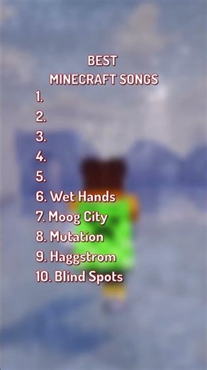 Minecraft Music Tier List 🎵 #minecraft #ranking #shorts