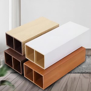 [Hot Item] WPC Plastic Wood Ceiling Log Timbers Tube Wall Board