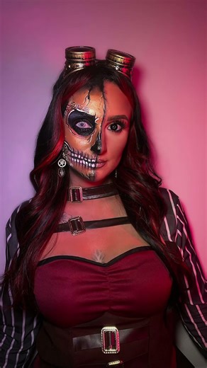 🔩𝚂𝚃𝙴𝙰𝙼𝙿𝚄𝙽𝙺 𝙼𝙰𝙺𝙴𝚄𝙿🔩 #steampunk #steampunkmakeup #makeup #facepaint #creative #fyp