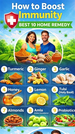 10 Best Home Remedies to Boost Immunity