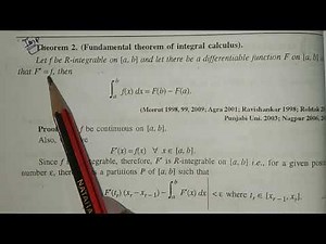Fundamental Theorem Of Integral Calculus|| Riemann stieltjes integration||