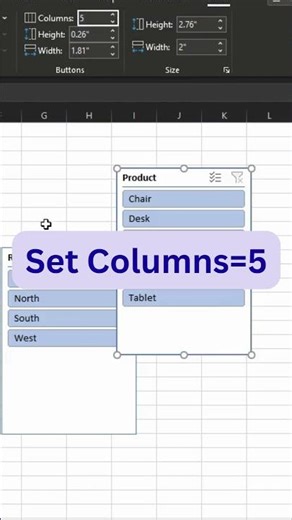 Use 2 Slicers for Double Filtering in Excel | Excel Dashboard Trick #excel #shorts #shortsfeed