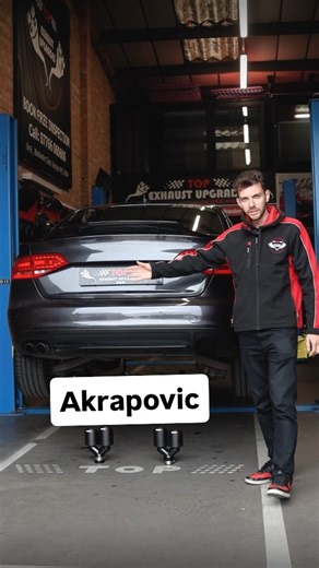 1K views · 45 reactions | Audi A4 full exhaust system fitting quad carbon Akrapovic tips Send us a message for your exhaust needs! ☎️ 07766060600 London RM13 8UA #exhaustsystem #exhaustsound #exhausttips #audi #vag #audia4 #audis4 #audisport #akrapovič #akrapovic #carbontips | Top Exhaust Upgrades | Facebook