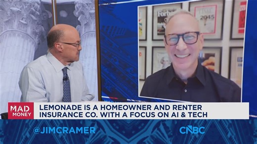 Lemonade CEO Daniel Schreiber goes one-on-one with Jim Cramer