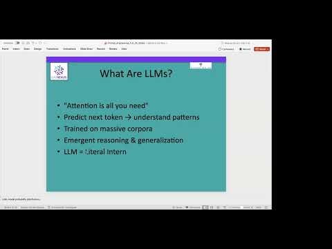 Foundations of LLMS with Real-World Prompting