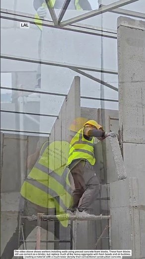 Precast concrete foam blocks