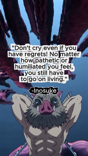 Inosuke’s Fierce Quote on Living On | Demon Slayer Motivation 🔥 #demonslayer
