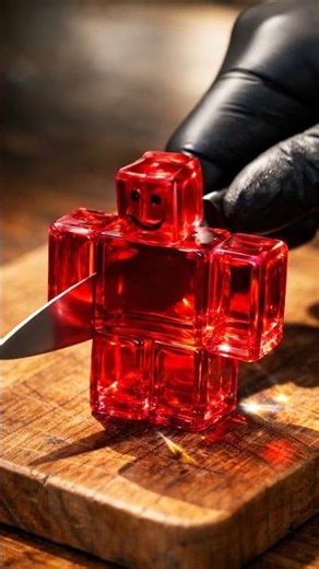 Satisfying ASMR slice Roblox guy #satisfying #asmr