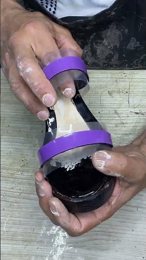 From Broken to Beautiful: Glam Purple Sandal Transformation