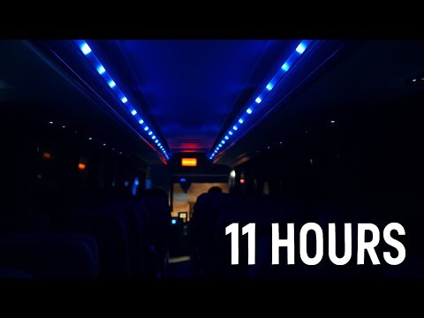 Night Bus Ride Ambience (4K) – Quiet Highway Engine Sounds for Sleep & Deep Relaxation