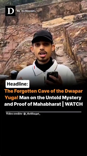 A young explorer has captured attention on social media by claiming to have discovered the entrance to a long-hidden cave rumored to contain ancient treasures and relics. According to the video, the mouth of the cave was securely sealed and bore an inscription in Sankh Lipi, an ancient script that remains largely undeciphered. Locals and online viewers watched in awe as the man described how reciting the mysterious mantra written outside the entrance appeared to unlock the cave’s hidden mechanis