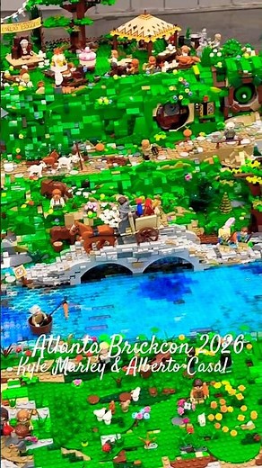 LEGO Lord of the Rings Shire MOC... 🧙‍♂️ #atlantabrickcon #legoexpo #brickcon