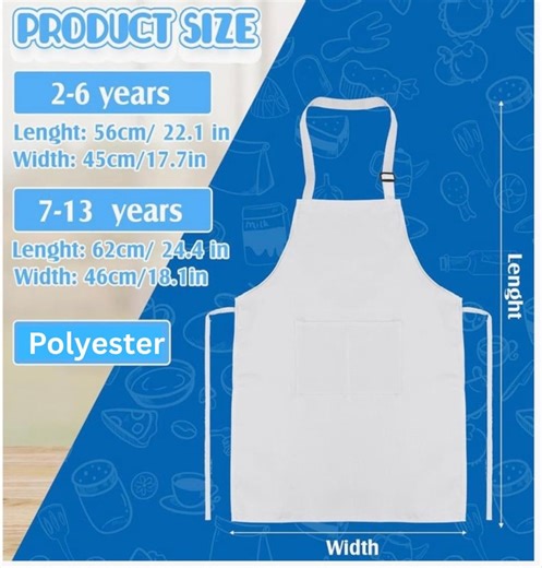Kids Baking Apron Gift for Little Baker Kids Cooking Apron Baking and Craft Apron Toddler Size Apron - Etsy