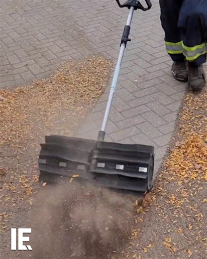 1.4M views · 6.5K reactions | Sweeping leaves with a standard broom can be back-breaking, exasperating work. But bring a power broom to the party, and suddenly you have precision sweeping. And the kind of street theater that other people would want to try.  landscaping_daily / IG | Interesting Engineering | Facebook