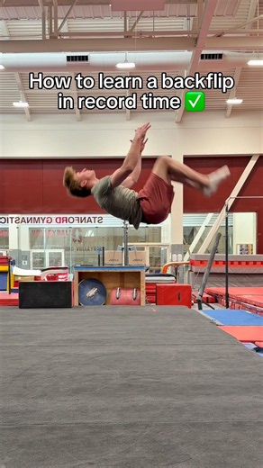 Learn the Backflip in Record Time 👀✅ #gymnastics #backflip #tutorial #skill #gymnast