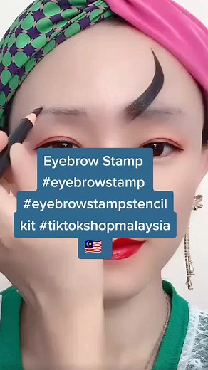 Eyebrow Stamp #eyebrowstamp #eyebrowstampstencilkit #tiktokshopmalaysia🇲🇾