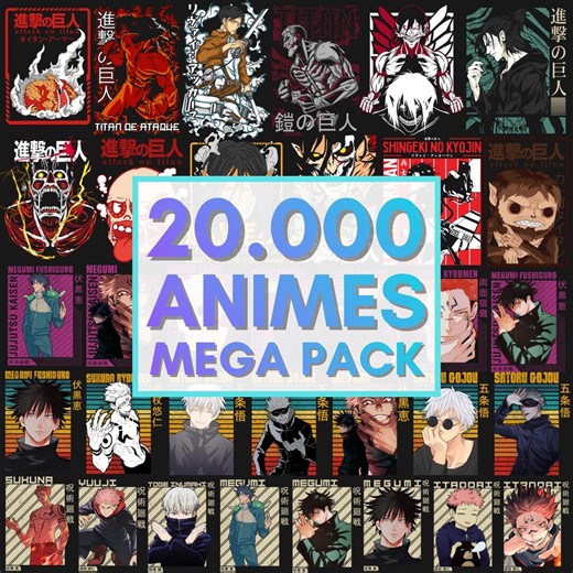 20.000  Anime Design Bundle, Transparent Anime Clipart, PNG, SVG, Digital Download, Anime T-shirt Designs, Anime Pack for Print on Demon - Etsy