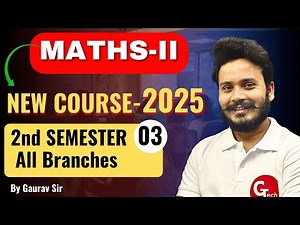 Maths-II | Demo Part-03 | Polytechnic 2nd semester | All branches by Gaurav Sir.