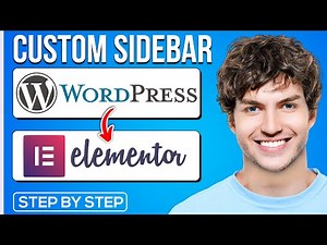 How to Add or Edit a Custom Sidebar in WordPress Using Elementor Plugin (Full Tutorial)
