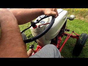 Ford 860 Tractor - Brush Hogging and Lovin It!