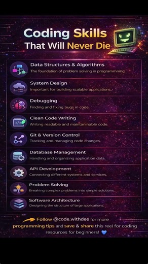 Coding Skills That Will Never Become Outdated #codingshorts #itcareer #csstudent