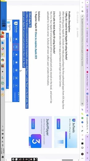 how to bind apple id in 3utools #shorts #3utools #newupdate