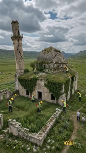 Old Mosque to New | Masjid Renovation, Most Beautiful Mosque #renovation #mosque #shortsfeed #Shorts