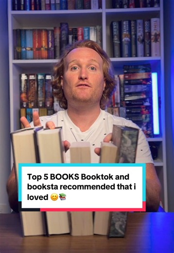 Top 5 Books That #booktok and #bookstagram hyped up that I ended up loving! 🥰 #bookish #scififantasy #bookrecs
