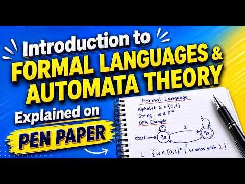 LEC 1: INTRODUCTION TO FORMAL LANGUAGES AND AUTOMATA THEORY