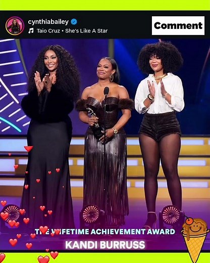 🔥 Kandi Burruss Wifetime Achievement Award: Feat. Cynthia Bailey & Riley Burruss: Celebrity News