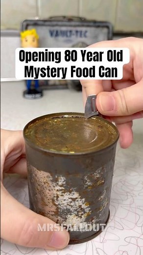 Opening an 80 Year Old Mystery Food Ration from a Fallout Shelter