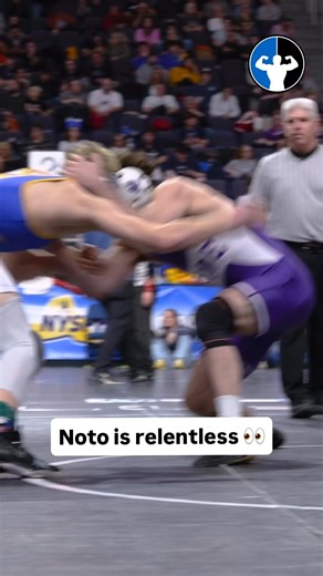 Lock Haven commit Chris Noto (Honeoye Falls-Lima) is relentless on the mat. He’s on the hunt for another state title, and will wrestle in tomorrow mornings semifinal round. 🎥 Enzo Fano / Strong Island Productions | New York Wrestling News