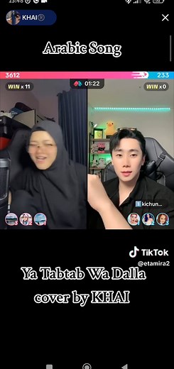 Arabic Song Ya Tabtab Wa Dalla Cover by KHAI | Live TikTok