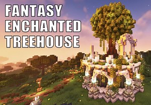 Minecraft | 幻想树屋- 建筑教程 | 版本:1.20.1_哔哩哔哩bilibili_我的世界_教程