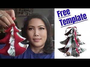 Every Year I Make This For Gift & To Sell/ Easy 3D Christmas Tree Ornament With Free Template