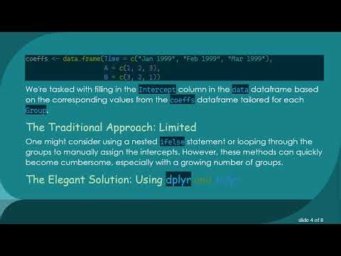 Efficiently Assign Intercepts from One DataFrame to Another in R