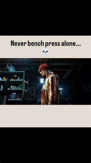 THE MOVIE MENTOR on Instagram: "Thanks for 1.5 million+ views ✨ Frendo The Clown Takes Over! 🔪 #HorrorShorts Looking for the movie behind this viral bench press scene? It's NOT Terrifier! This terrifying clip is from Clown in a Cornfield (2025). The story follows Quinn and her father as they move to the seemingly quiet town of Kettle Springs, hoping for a fresh start. However, the town is divided and struggling after the local Baypen Corn Syrup Factory burns down. Amidst the chaos and rising te