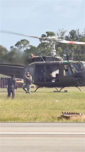 2K views · 25 reactions | Some morning motivation, a Huey offloading troops doing a simulation. The crest on the Huey is from the 16th Special Operations Squadron from the Vietnam era. Hooah #SOS #army #navy #fightingspirit #marines #vietnam #airforce #veterannewsnetwork #vetradiosyndicate #huey #Rambo | Vet Radio Syndicate | Facebook